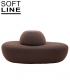 Sisters Pouf backrest pufa z oparciem | Softline